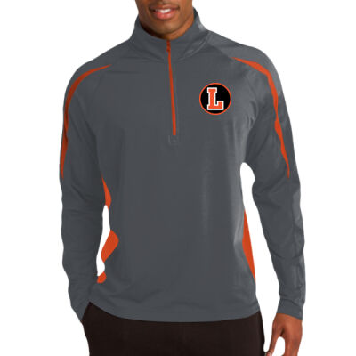 LH - Sport Wick ® Stretch 1/2 Zip Colorblock Pullover Thumbnail
