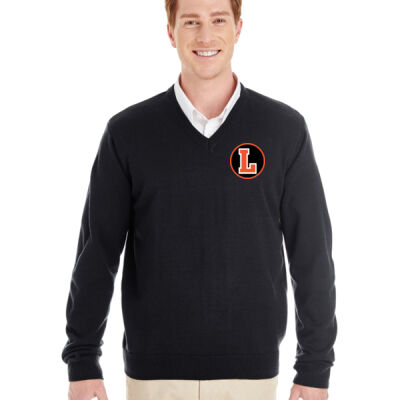 LH - Harriton Men's Pilbloc™ V-Neck Sweater Thumbnail
